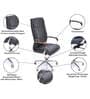 Leatherette Executive Chair in Black Colour