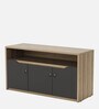 Executive Desk in Dual Finish with Right Storage