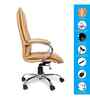 Executive Leatherette Office Chair In  Beige Colour With Matte Finish