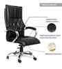 Executive Leatherette Office Chair In  Black Colour With Matte Finish