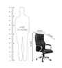 Executive Leatherette Office Chair In  Black Colour With Matte Finish