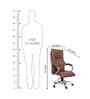Executive Leatherette Office Chair In  Brown Colour With Matte Finish