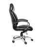Executive Leatherette Office Chair In Asphalt Black Colour