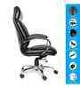 Executive Leatherette Office Chair In Asphalt Black Colour