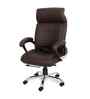 Executive Leatherette Office Chair In Asphalt Brown Colour