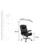 Executive Leatherette Office Chair In Black Colour