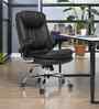 Executive Leatherette Office Chair In Black Colour