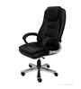 Executive Leatherette Office Chair In Black Colour With Padded Contouring