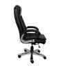 Executive Leatherette Office Chair In Black Colour With Padded Contouring