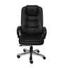 Executive Leatherette Office Chair In Black Colour With Padded Contouring