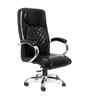 Executive Leatherette Office Chair In Charcoal  Black Colour