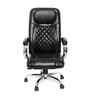 Executive Leatherette Office Chair In Charcoal  Black Colour