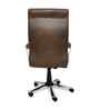 Executive Leatherette Office Chair In Chestnut Brown Colour