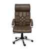 Executive Leatherette Office Chair In Chestnut Brown Colour