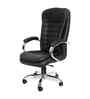 Executive Leatherette Office Chair In Classic Black Colour