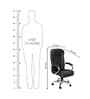 Executive Leatherette Office Chair In Classic Black Colour