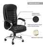 Executive Leatherette Office Chair In Classic Black Colour