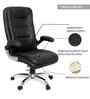 Executive Leatherette Office Chair In Graphite Black Colour