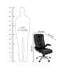 Executive Leatherette Office Chair In Graphite Black Colour