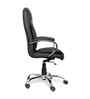 Executive Leatherette Office Chair In Jet Black Colour With Semi Gloss Finish