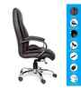 Executive Leatherette Office Chair In Mocha Brown Colour