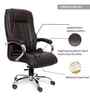 Executive Leatherette Office Chair In Mocha Brown Colour