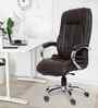 Executive Leatherette Office Chair In Mocha Brown Colour