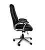 Executive Leatherette Office Chair In Obsidian Black Colour