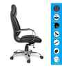 Executive Leatherette Office Chair In Onyx Black Colour