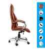 Executive Leatherette Office Chair In Onyx Brown Colour