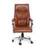 Executive Leatherette Office Chair In Onyx Brown Colour