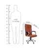 Executive Leatherette Office Chair In Raven Brown Colour