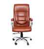Executive Leatherette Office Chair In Raven Brown Colour