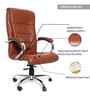 Executive Leatherette Office Chair In Raven Brown Colour