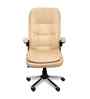 Executive Leatherette Office Chair In Sand Beige Colour