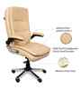 Executive Leatherette Office Chair In Sand Beige Colour