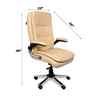 Executive Leatherette Office Chair In Sand Beige Colour