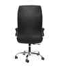 Executive Leatherette Office Chair In Solid  Black Colour