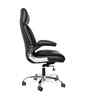 Executive Leatherette Office Chair In Solid  Black Colour