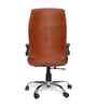 Executive Leatherette Office Chair In Tan  Brown Colour