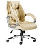 Soher Leatherette Executive Chair in Cream Colour