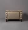 Exeter Chesterfield Leatherette 1 Seater Seater Sofa in Beige Color