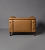 Exeter Chesterfield Leatherette 1 Seater Seater Sofa in Tan Color