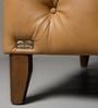 Exeter Chesterfield Leatherette 1 Seater Seater Sofa in Tan Color