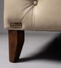Exeter Chesterfield Leatherette 2 Seater Seater Sofa in Beige Color