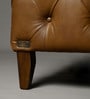 Exeter Chesterfield Leatherette 2 Seater Seater Sofa in Brown Color