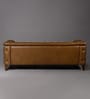 Exeter Chesterfield Leatherette 3 Seater Seater Sofa in Brown Color