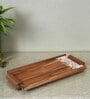 Exotic Elephants Brown  Wood  Serving Tray