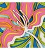 Exotic Floral Pinewood Wall Mural In Multicolour