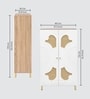 Exotica 24 Pair Shoe Cabinet With Adjustable Shelf In Oak & White finish